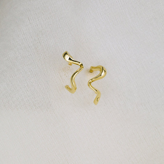 Wave Huggies Earrings
