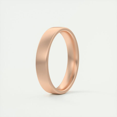 Satin-Finish Classic White Gold Men's Band 12 Satin-Finish Classic White Gold Men's Band 12