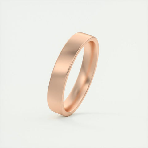 Satin-Finish Classic White Gold Men's Band 8 Satin-Finish Classic White Gold Men's Band 8