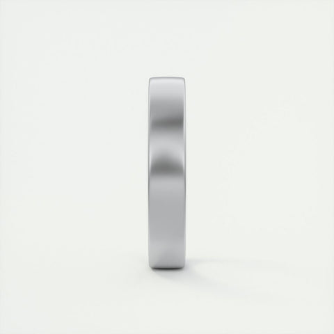 Satin-Finish Classic White Gold Men's Band 2 Satin-Finish Classic White Gold Men's Band 2