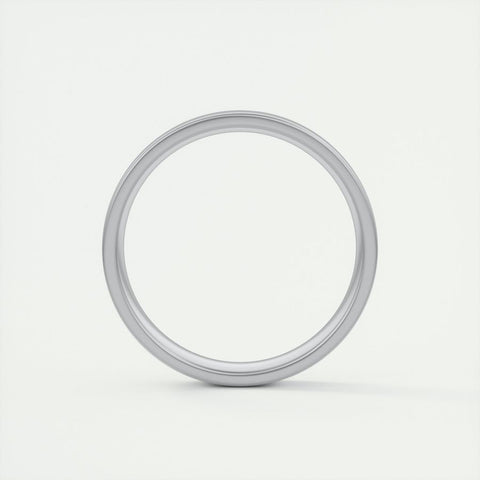 Satin-Finish Classic White Gold Men's Band 4 Satin-Finish Classic White Gold Men's Band 4