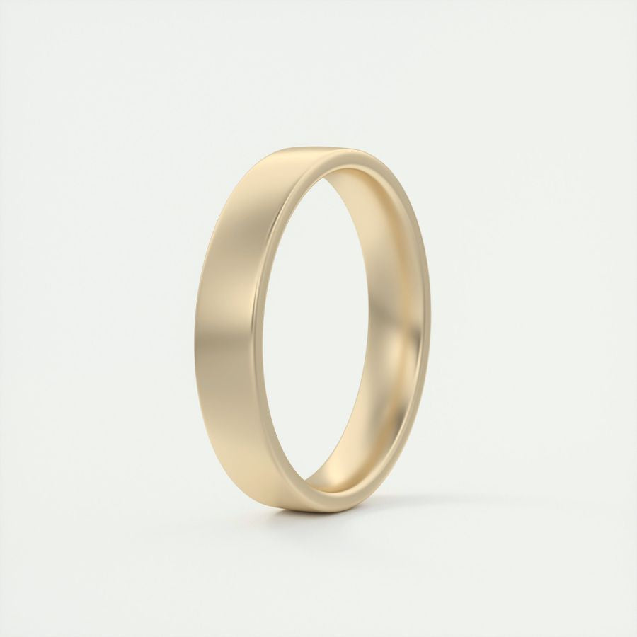 Satin-Finish Classic White Gold Men's Band 10 Satin-Finish Classic White Gold Men's Band 10