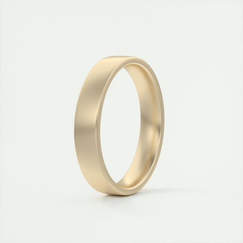 Satin-Finish Classic White Gold Men's Band 10 Satin-Finish Classic White Gold Men's Band 10