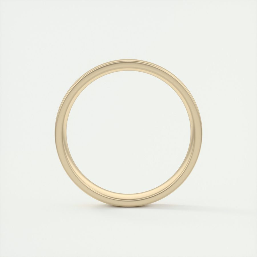 Satin-Finish Classic White Gold Men's Band 9 Satin-Finish Classic White Gold Men's Band 9