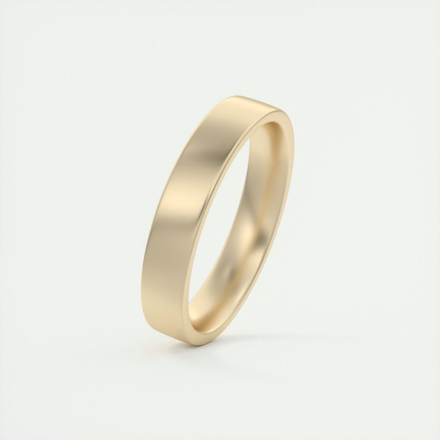 Satin-Finish Classic White Gold Men's Band 5 Satin-Finish Classic White Gold Men's Band 5