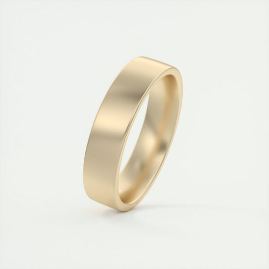 Classic Satin-Finish Yellow Gold Men's Band 2