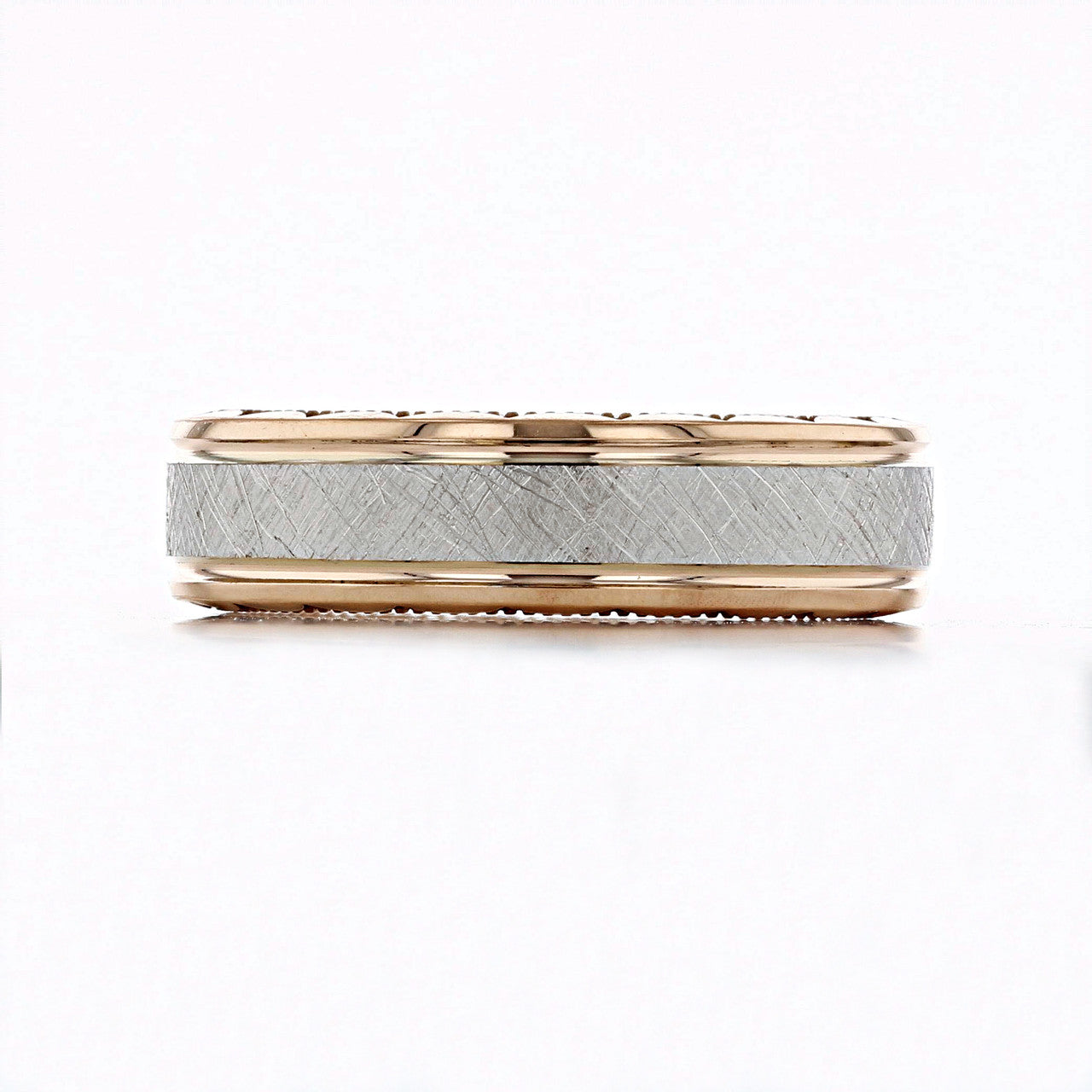 Satin Scratch Finish Classic Men's Band 1 Satin Scratch Finish Classic Men's Band 1