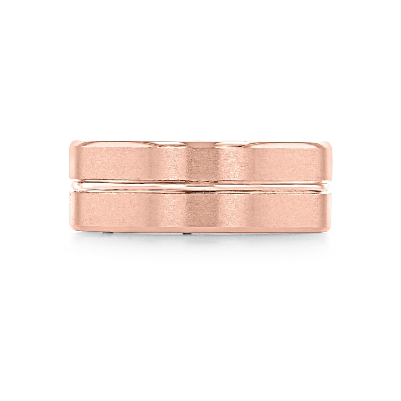 Men's Brushed Finish Classic Wedding Band 4 Men's Brushed Finish Classic Wedding Band 4