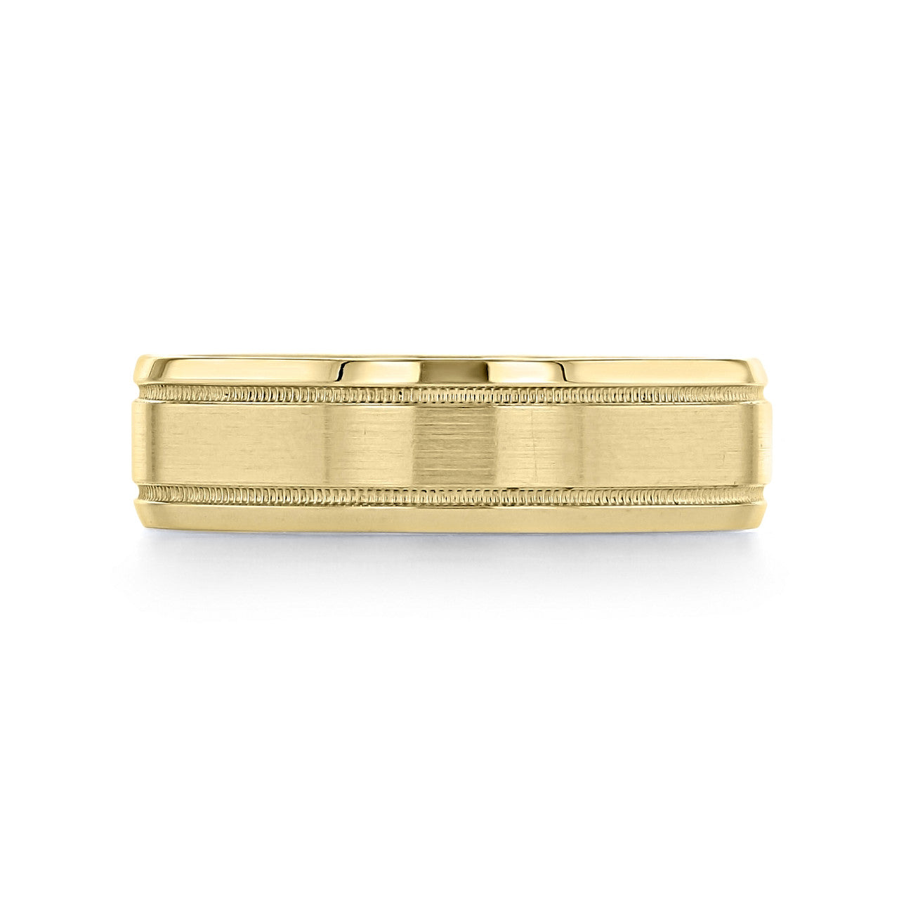 Milgrain Brushed Polish Men's Wedding Band 2 Milgrain Brushed Polish Men's Wedding Band 2