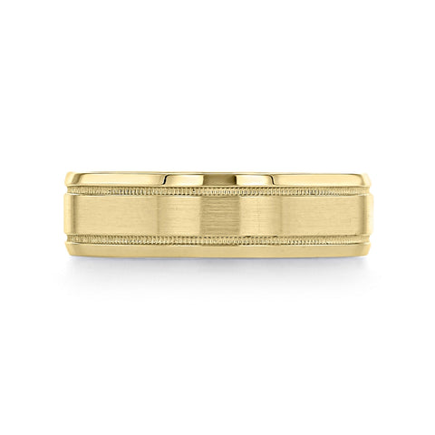 Milgrain Brushed Polish Men's Wedding Band 2 Milgrain Brushed Polish Men's Wedding Band 2