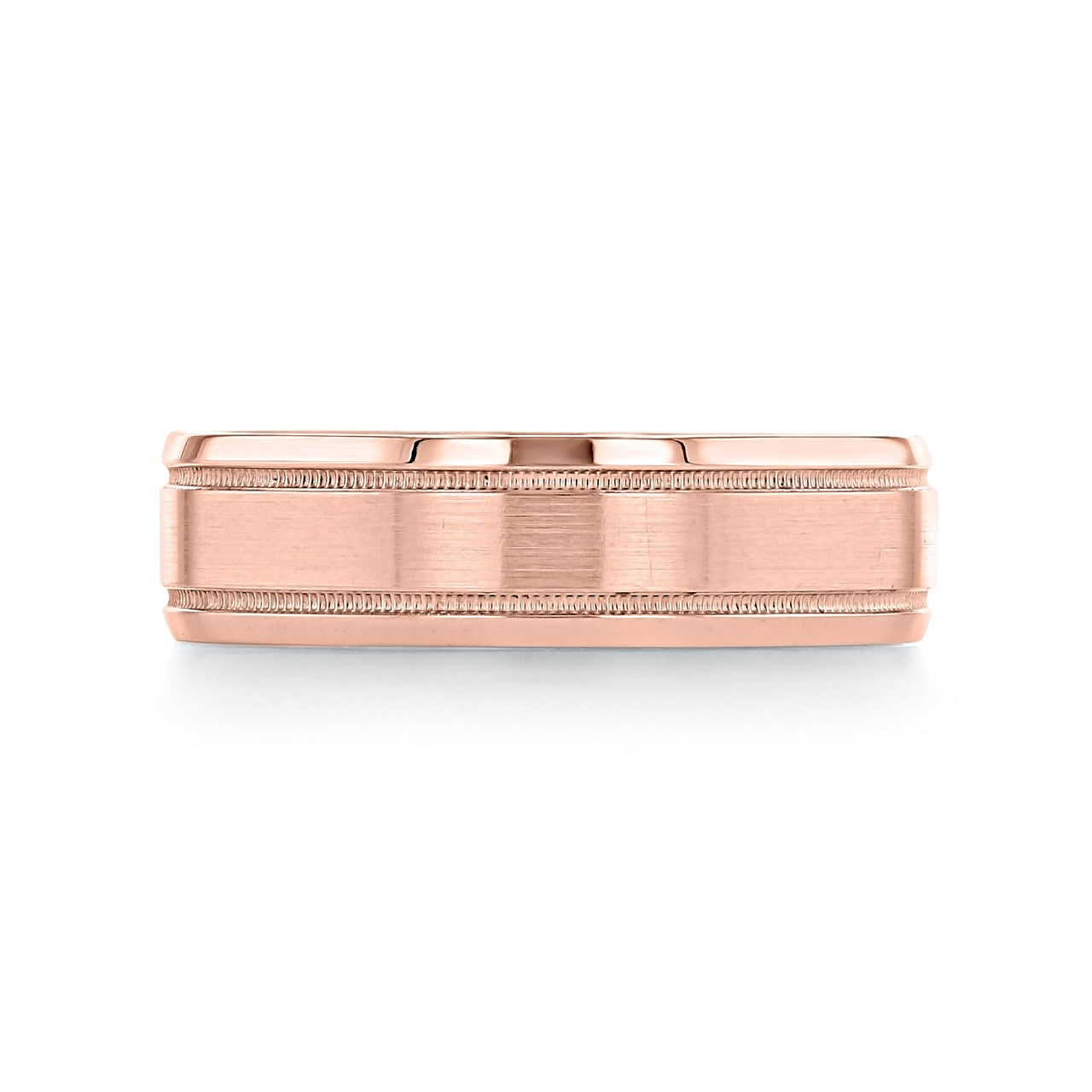 Milgrain Brushed Polish Men's Wedding Band 5 Milgrain Brushed Polish Men's Wedding Band 5
