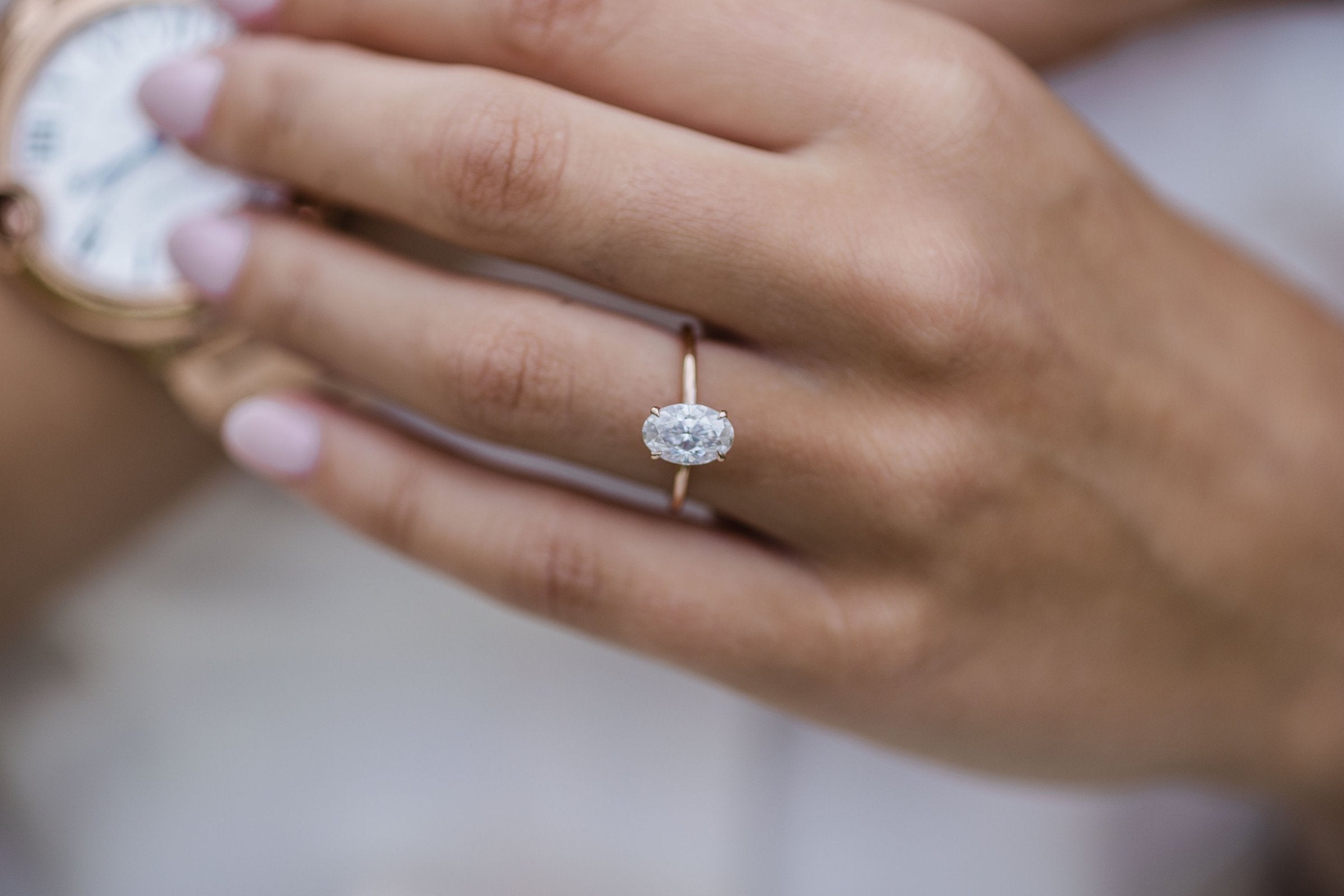 1.85 CT Oval Solitaire Moissanite Engagement Ring 7 1.85 CT Oval Solitaire Moissanite Engagement Ring 7