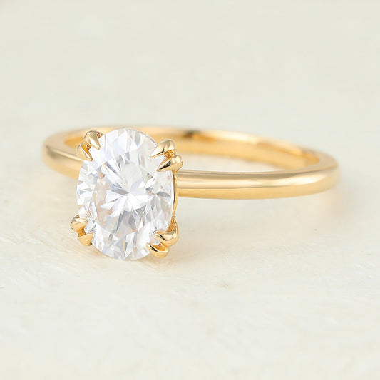 Oval Solitaire Lab-Grown Diamond Engagement Ring
