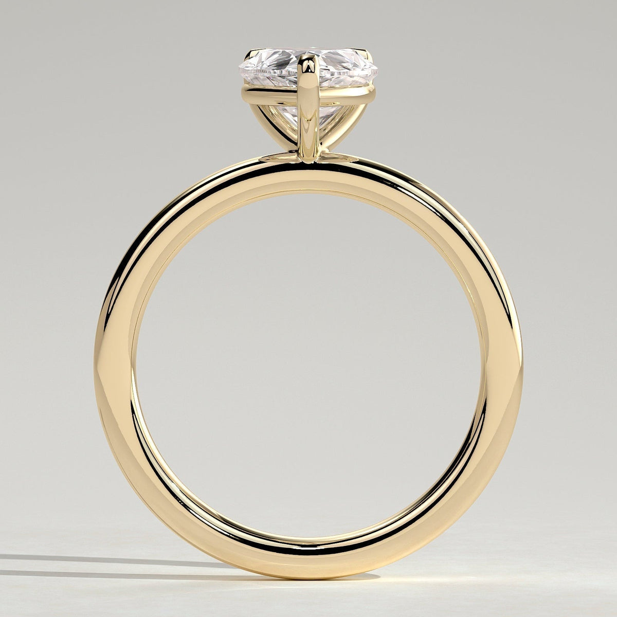 Pear Solitaire Lab Grown Diamond Engagement Ring