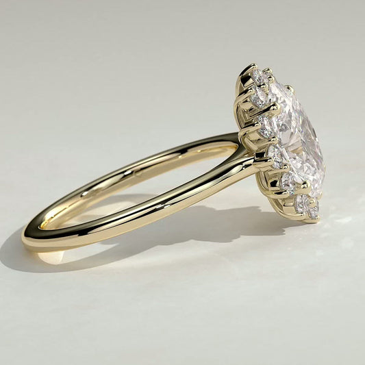 Oval Halo Lab Grown Diamond Engagement Ring