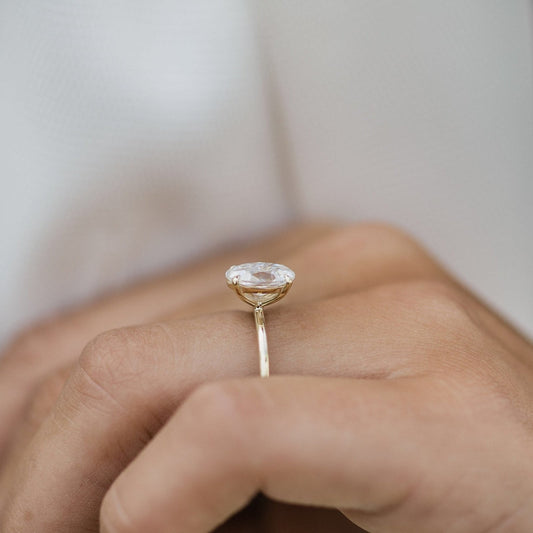 Oval Solitaire Lab Grown Diamond Engagement Ring