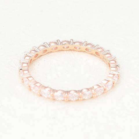 1.32 CT Oval Shaped Moissanite Full Eternity Wedding Band 2 1.32 CT Oval Shaped Moissanite Full Eternity Wedding Band 2