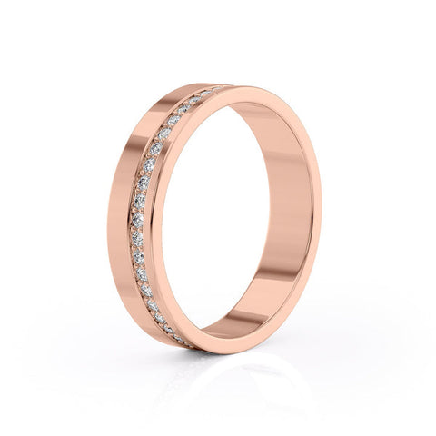 Round Stone High Polish Finish Men's Wedding Band 6 Round Stone High Polish Finish Men's Wedding Band 6