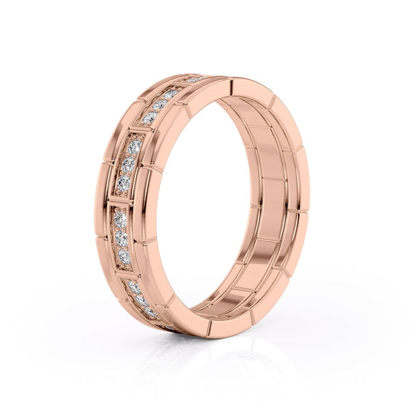 Round Shaped Stones Wedding Band For Men 10 Round Shaped Stones Wedding Band For Men 10