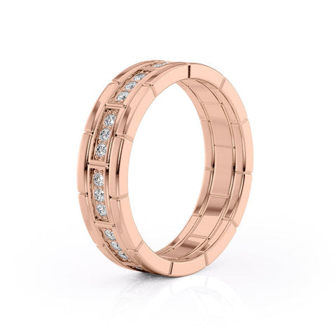 Round Shaped Stones Wedding Band For Men 10 Round Shaped Stones Wedding Band For Men 10