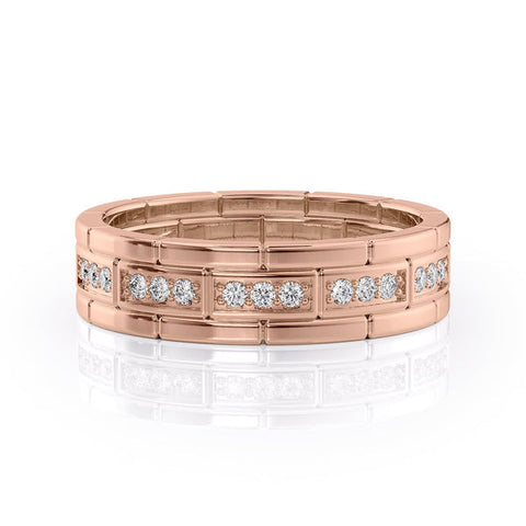 Round Shaped Stones Wedding Band For Men 2 Round Shaped Stones Wedding Band For Men 2