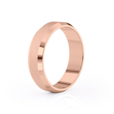Classic Brushed Finish Wedding Band For Men 5 Classic Brushed Finish Wedding Band For Men 5