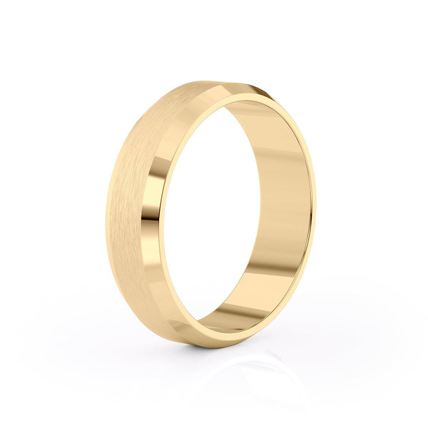 Classic Brushed Finish Wedding Band For Men 2 Classic Brushed Finish Wedding Band For Men 2