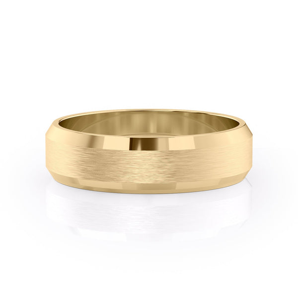 Classic Brushed Finish Wedding Band For Men 1 Classic Brushed Finish Wedding Band For Men 1