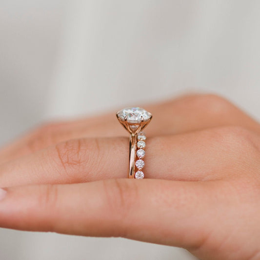 Round Solitaire Lab Grown Diamond Engagement Ring