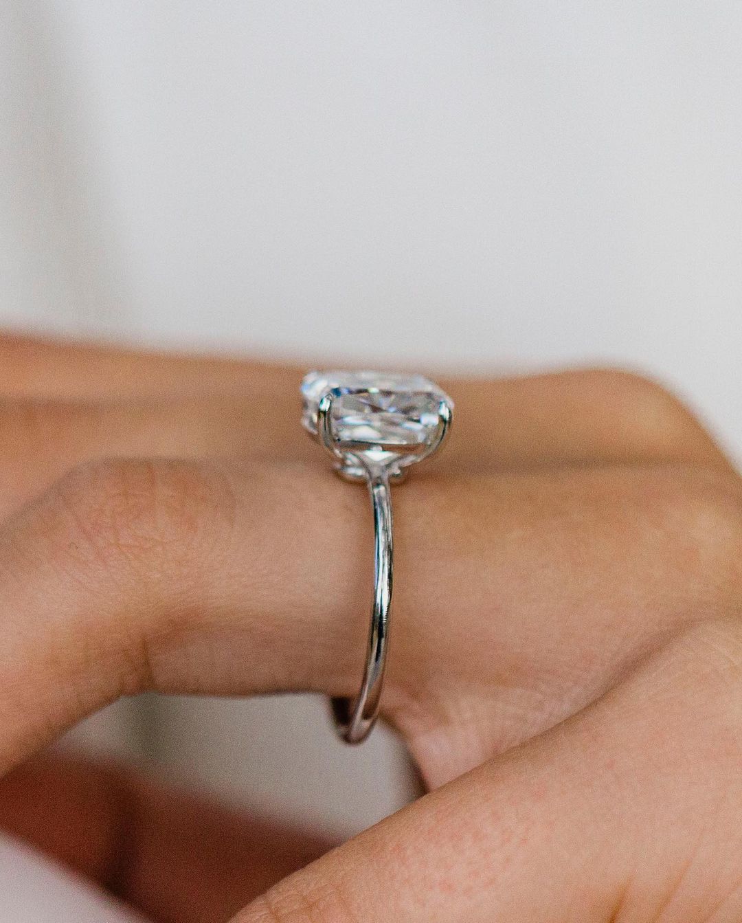 Cushion Solitaire Lab Grown Diamond Engagement Ring