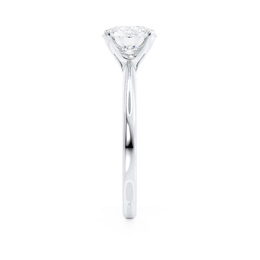 1.20 CT Round Shaped Moissanite Solitaire Style Engagement Ring 1