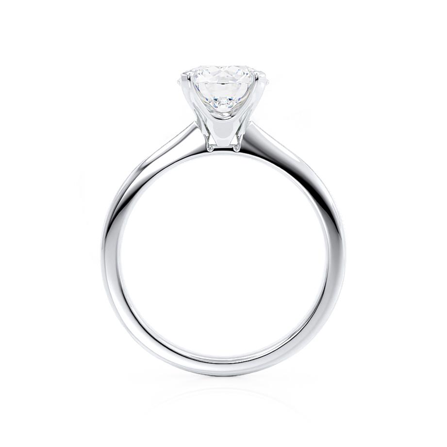 Round Solitaire Lab Grown Diamond Engagement Ring