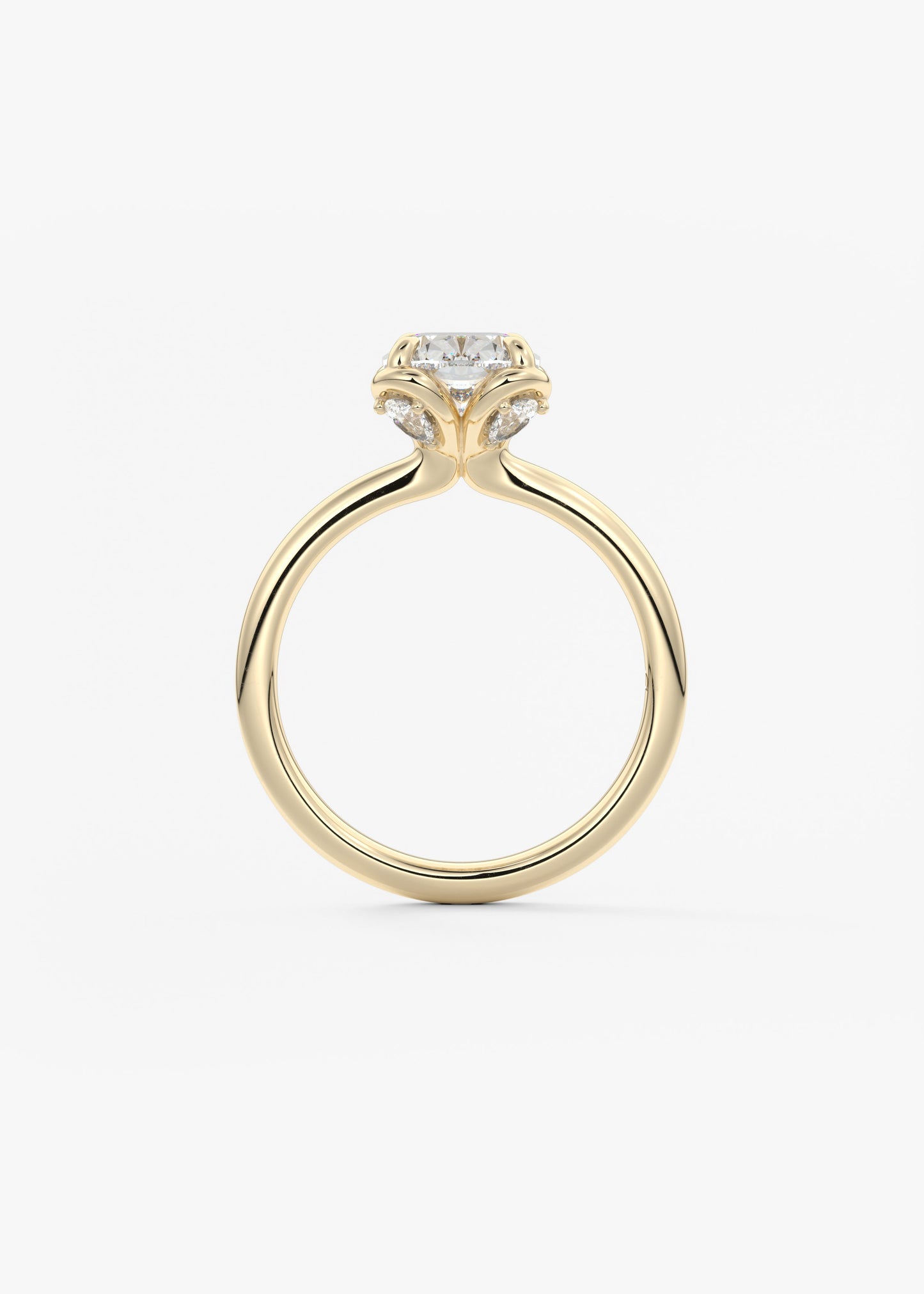 Elongated Cushion Multi Stones Lab Grown Diamond Engagement Ring