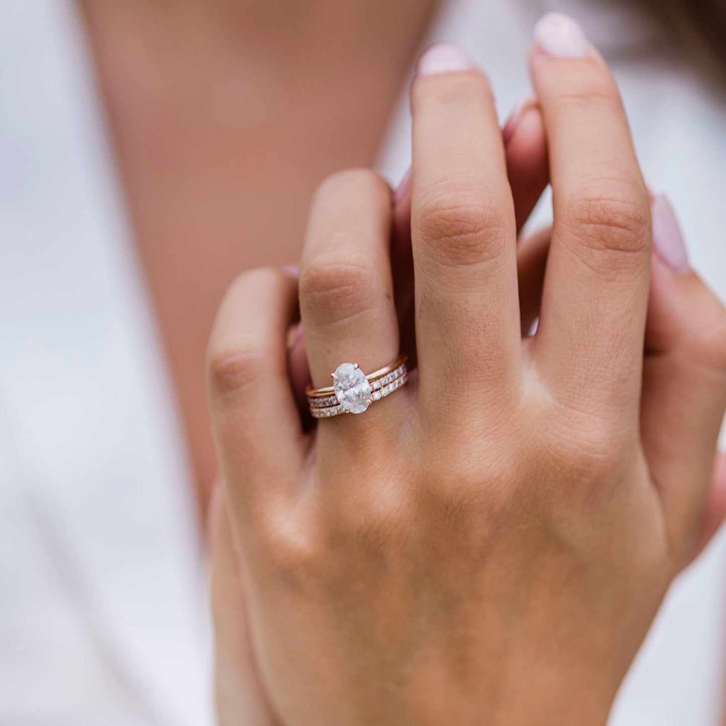 Oval Solitaire Lab Grown Diamond Engagement Ring