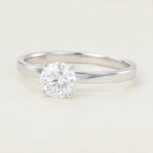 Round Solitaire Lab-Grown Diamond Engagement Ring