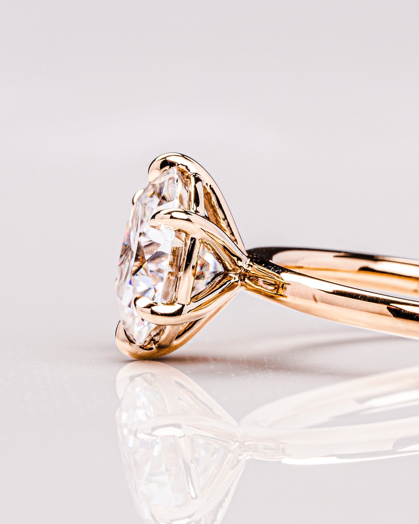 1.60 CT Round Cut Solitaire Lab Grown Diamond Engagement Ring