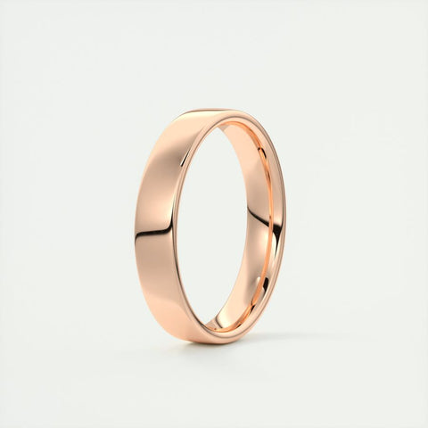 Polished Finish Regular White Gold Men's Band 10 Polished Finish Regular White Gold Men's Band 10