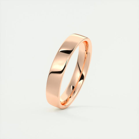 Polished Finish Regular White Gold Men's Band 6 Polished Finish Regular White Gold Men's Band 6