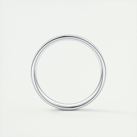 Polished Finish Regular White Gold Men's Band 2 Polished Finish Regular White Gold Men's Band 2