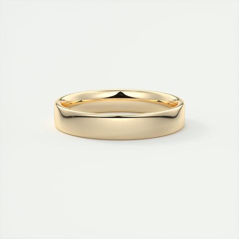 Polished Finish Regular White Gold Men's Band 14 Polished Finish Regular White Gold Men's Band 14