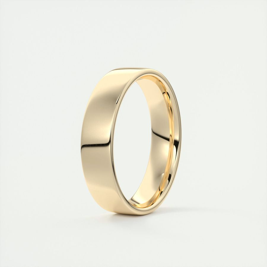 Polished Finish Regular Yellow Gold Men's Band 3 Polished Finish Regular Yellow Gold Men's Band 3