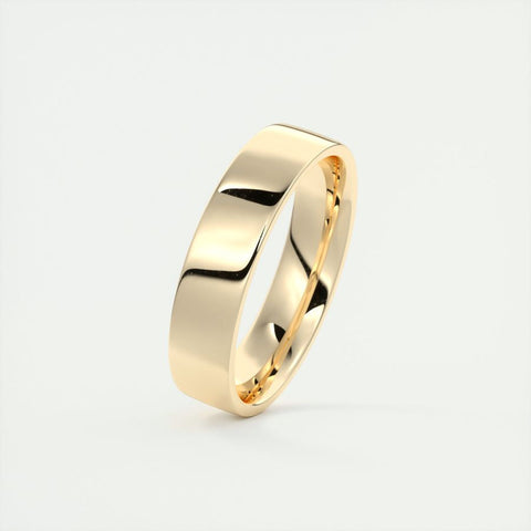 Polished Finish Regular Yellow Gold Men's Band 1 Polished Finish Regular Yellow Gold Men's Band 1