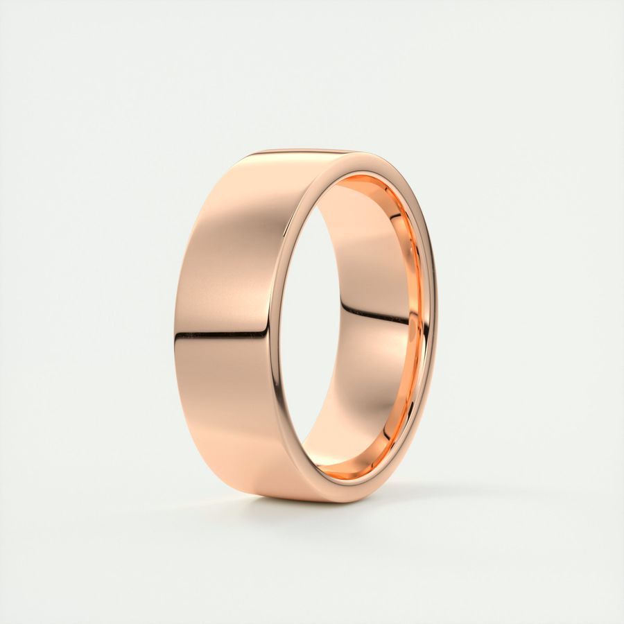 Polished Finish Classic Yellow Gold Men's Band 13 Polished Finish Classic Yellow Gold Men's Band 13