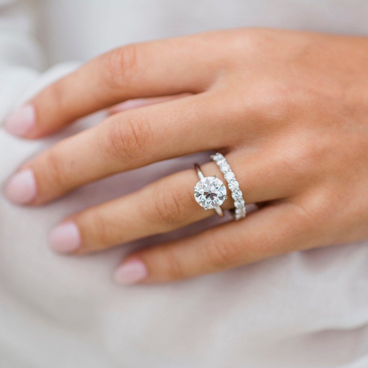Round Solitaire Lab Grown Diamond Engagement Ring
