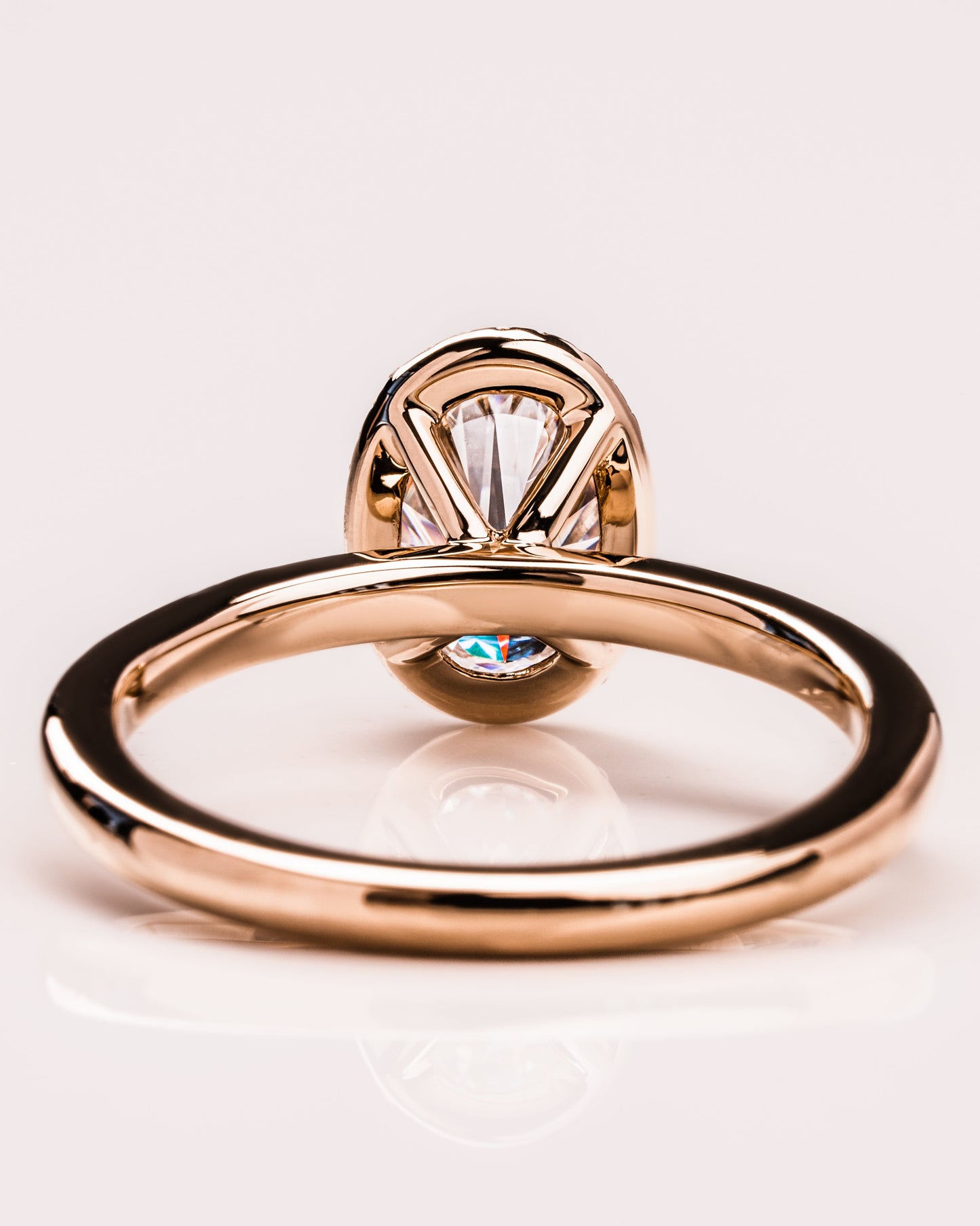 1.80 CT Oval Cut Halo Lab Grown Diamond Engagement Ring