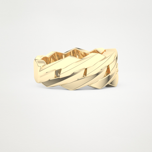 Geometric Patterned Men's Wedding Band