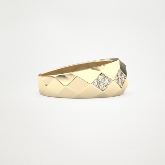 0.231 TCW Round Lab Grown Diamond Men's Wedding Band