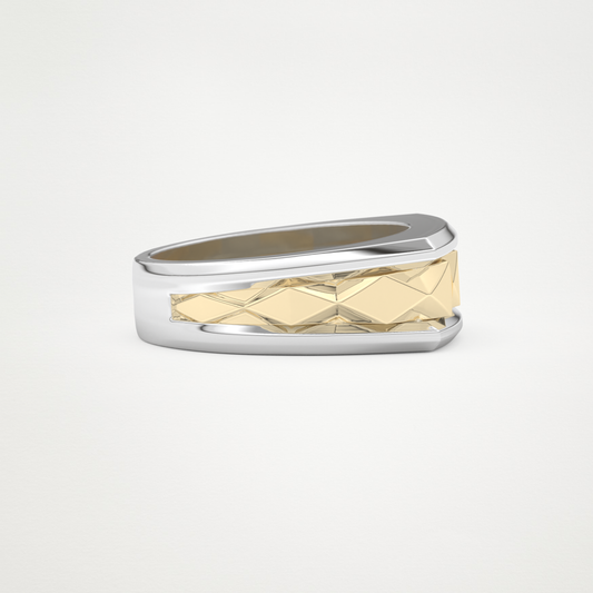 Flush Setting Men's Wedding Band