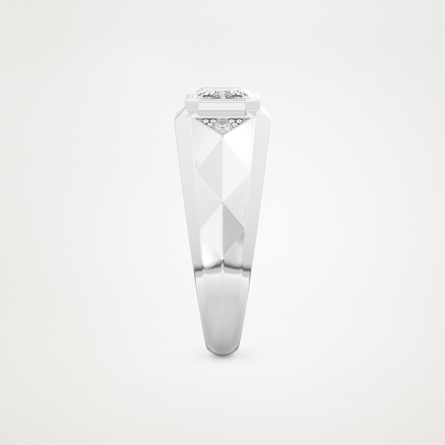 1.037 TCW Emerald Lab Grown Diamond Men's Wedding Band