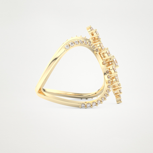 0.645 TCW Round Lab Grown Diamond Wedding Band
